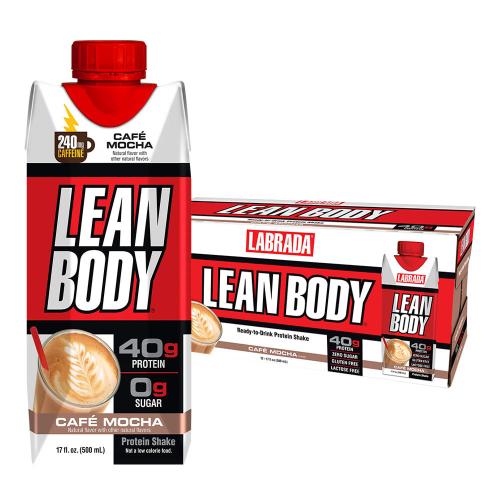 Labrada Lean Body Ready-to-Drink Protein Shake (12 x 500 ml, Mokka)