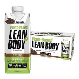   Labrada Lean Body Plant Based Protein Shake (12 x 500 ml, Schokolade)