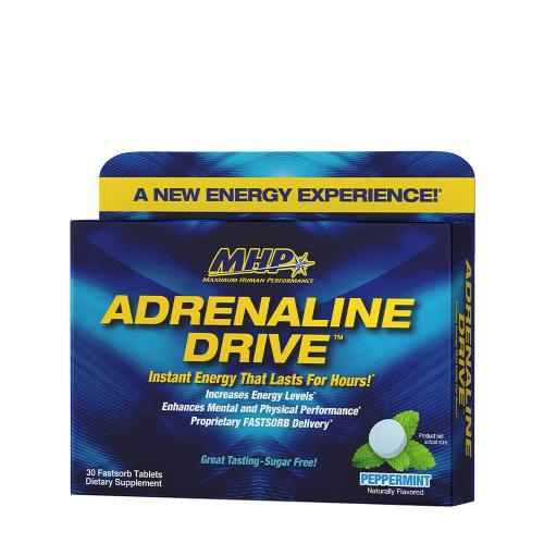 MHP Adrenaline Drive: Fast Acting Energy Mint (30 Tabletten, Pfefferminze)