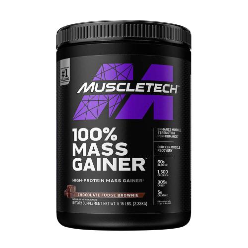 MuscleTech 100% Mass Gainer (2.3 kg, Schokoladen-Fudge-Brownie)