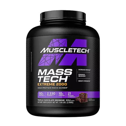 MuscleTech Mass-Tech Extreme 2000 (3.17 kg, Dreifacher Schokoladen-Brownie)