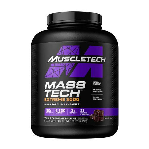 MuscleTech Mass-Tech Extreme 2000 (2.72 kg, Dreifacher Schokoladen-Brownie)