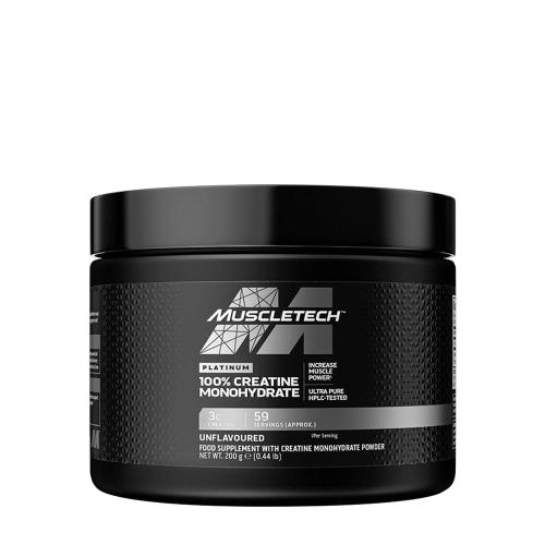 MuscleTech Platinum 100% Creatine Monohydrate (200 g, Geschmacksneutral)