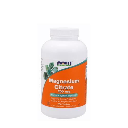 Now Foods Magnesium Citrate 200 mg - Magnesiumcitrat 200 mg Tablette (250 Tabletten)