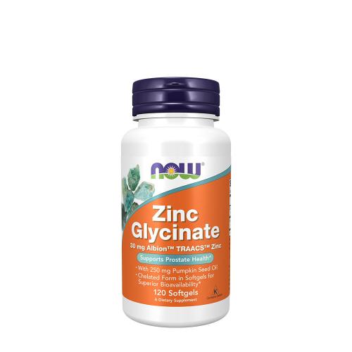 Now Foods Zinc Glycinate Softgels - Zinkglycinat Weichkapsel (120 Weichkapseln)