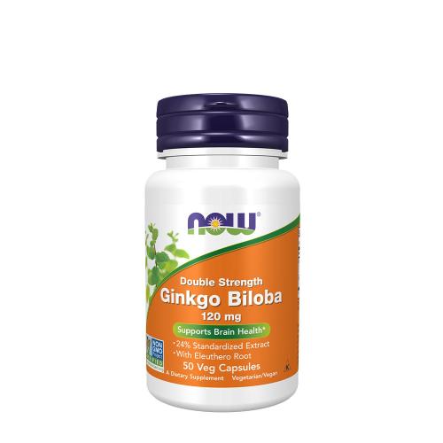 Now Foods Ginkgo Biloba, Double Strength 120 mg (50 veg.Kapseln)