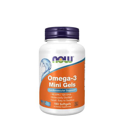 Now Foods Natürlicher Omega-3 Fischöl-Konzentrat (180 Weichkapseln)