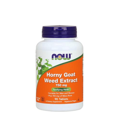 Now Foods Horny Goat Weed Extract 750 mg (90 Tabletten)