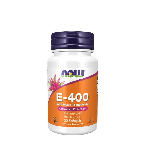 Now Foods Vitamin E-400 IU with Mixed Tocopherols (50 Weichkapseln)
