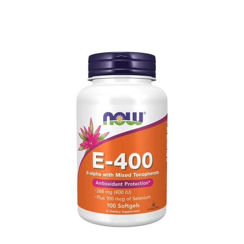 Now Foods Vitamin E-400 IU (100 Weichkapseln)