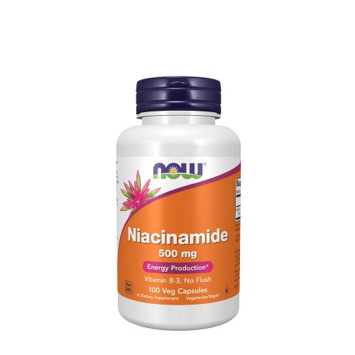 Now Foods Niacinamide (B-3) Capsules - Niacinamid 500 mg Kapsel (100 Kapseln)