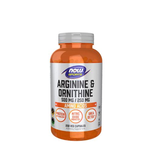 Now Foods Arginine & Ornithine 500/250mg (250 Kapseln)
