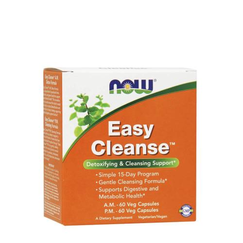Now Foods Easy Cleanse™ AM PM 120 Veg Capsules (2 Bottles with 60 each) (120 veg.Kapseln)
