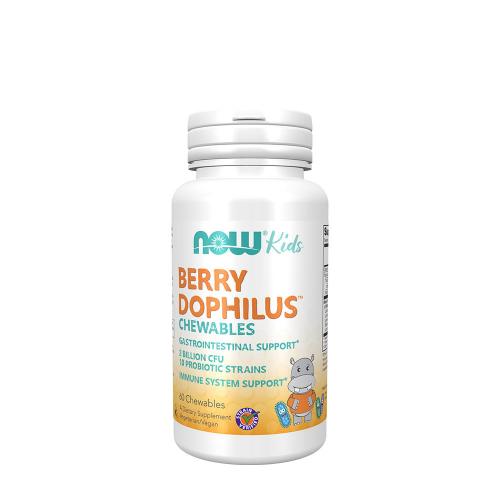 Now Foods BerryDophilus™ - Probiotische Kautablette für Kinder (60 Kautabletten)