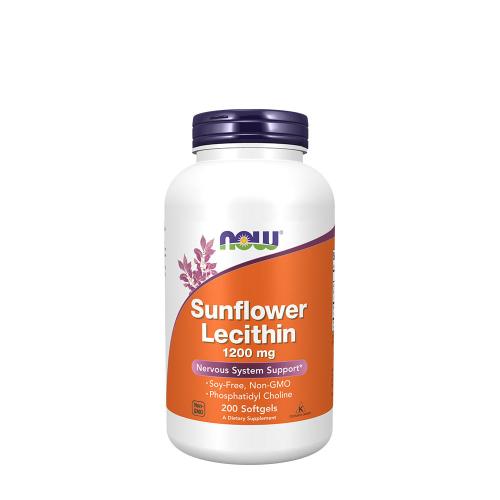 Now Foods Sunflover Lecithin - Sonnenblumenkern-Extrakt 1200 mg (200 Weichkapseln)
