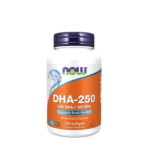 Now Foods DHA-250 - Omega-3 Fettsäuren (120 Weichkapseln)