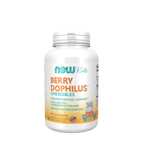 Now Foods BerryDophilus™ - Probiotische Kautablette für Kinder (120 Kautabletten)