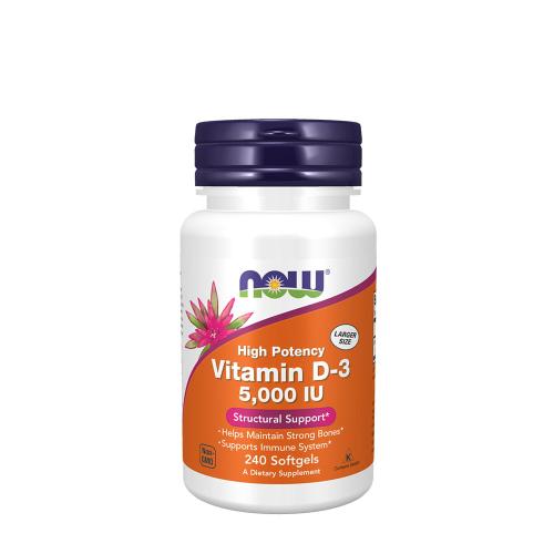 Now Foods Vitamin D-3 5,000 IU (240 Weichkapseln)