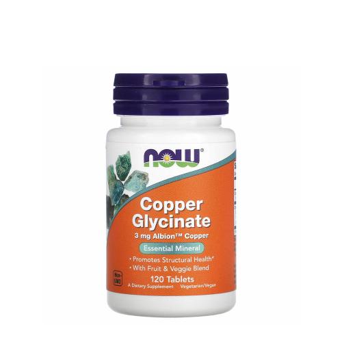 Now Foods Copper Glycinate 3 mg (120 Tabletten)