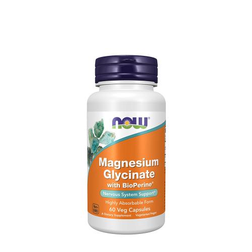 Now Foods Magnesium Glycinate with BioPerine® (60 Kapseln)