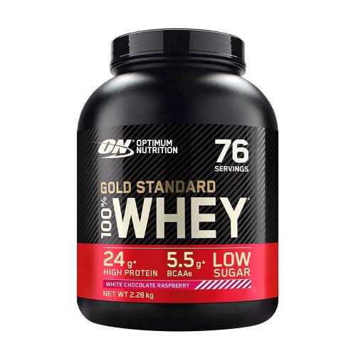 Optimum Nutrition Gold Standard 100% Whey™ (2.27 kg, Weiße Schokolade & Himbeere)