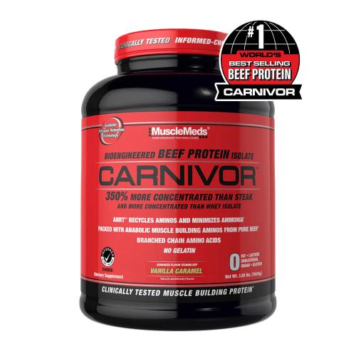 MuscleMeds Carnivor™ 100% Beef Protein (1624 g, Vanille Karamell)