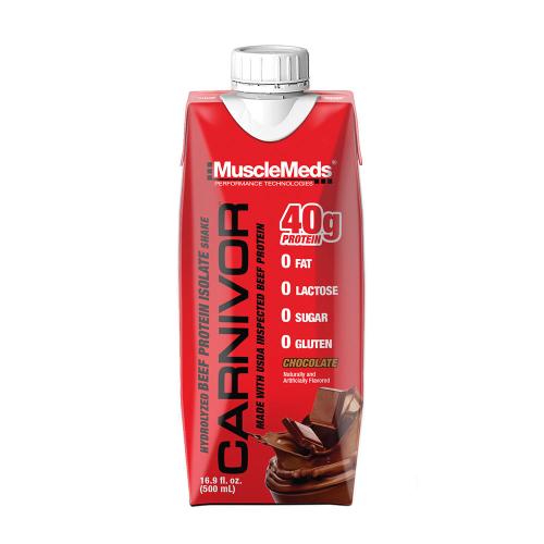 MuscleMeds Ready-to-Drink Beef Protein Isolate Shake (500 ml, Schokolade)