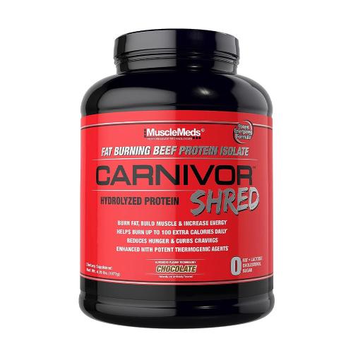 MuscleMeds Carnivor Shred 100% Beef Protein + Fat Burn (1977 g, Schokolade)