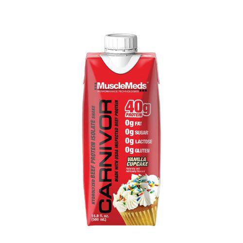 MuscleMeds Ready-to-Drink Beef Protein Isolate Shake (500 ml, Vanille-Cupcake)