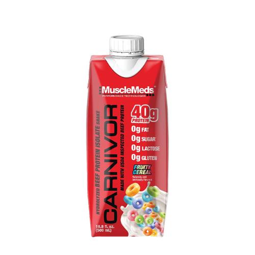 MuscleMeds Ready-to-Drink Beef Protein Isolate Shake (500 ml, Fruity Cereal)