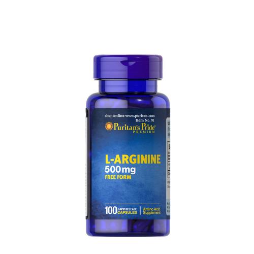 Puritan's Pride L-Arginin 500 mg Kapsel (100 Kapseln)