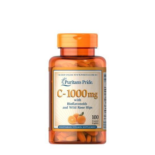 Vitamin C 1000 mg Kapsel mit Hagebutte und Bioflavonoiden (100 Kapseln)