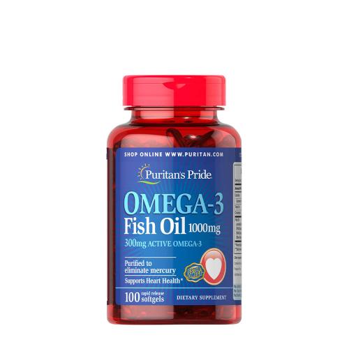 Puritan's Pride Omega-3-Fischöl 1000 mg Weichkapsel (100 Weichkapseln)