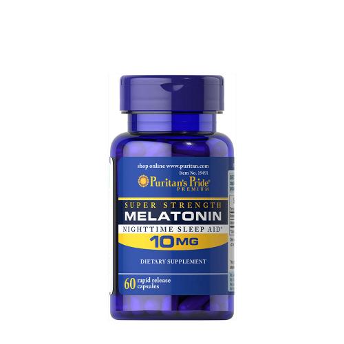 Puritan's Pride Melatonin 10 mg Kapsel - Schlafförderndes Vitamin (60 Kapseln)