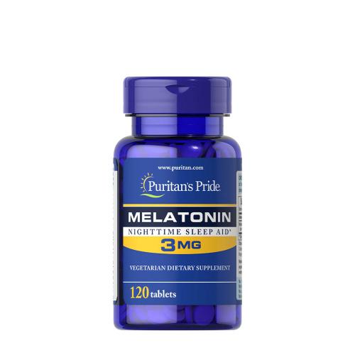 Puritan's Pride Melatonin 3 mg Tablette - Schlafförderndes Vitamin (120 Tabletten)