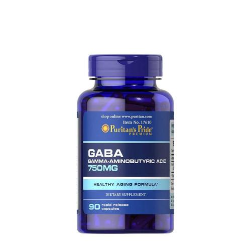 Puritan's Pride GABA (Gamma-Aminobuttersäure) 750 mg Kapsel (90 Kapseln)
