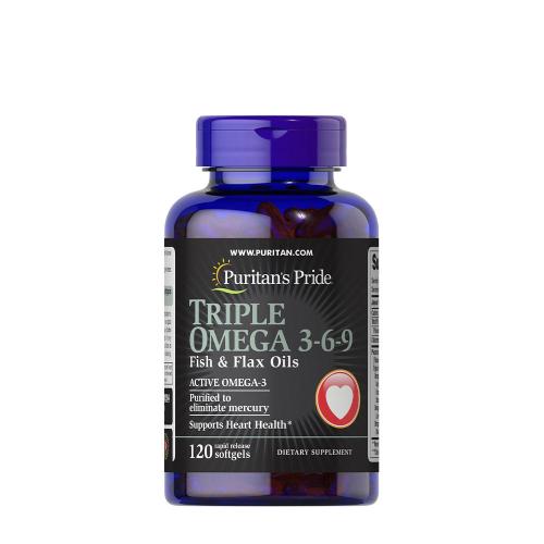 Omega 3-6-9-Fischöl und Leinöl Weichkapsel (120 Weichkapseln)