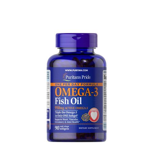 Puritan's Pride Omega-3-Fischöl 1360 mg Weichkapsel (90 Weichkapseln)