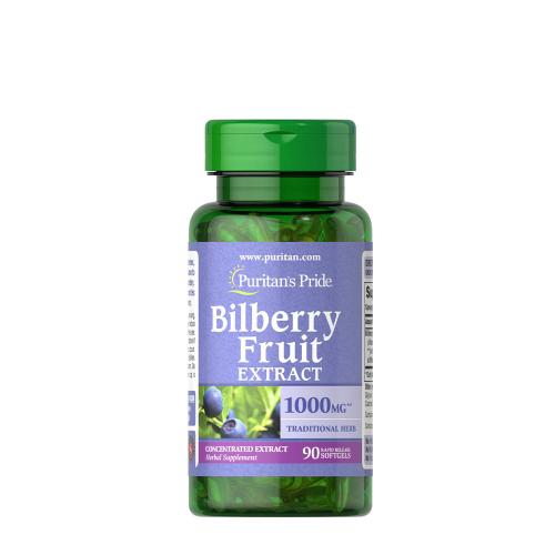 Puritan's Pride Heidelbeer-Extrakt (Bilberry) 1000 mg Weichkapsel (90 Weichkapseln)