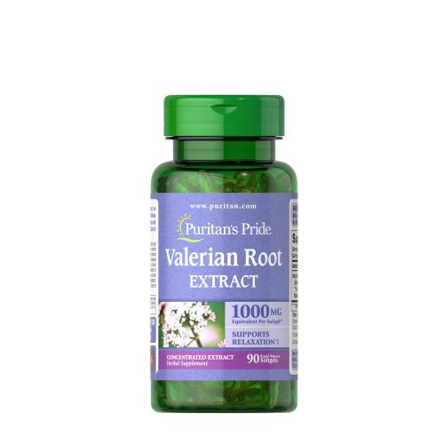 Puritan's Pride Medizinischer Baldrian 1000 mg Weichkapsel - Valerian Root (90 Weichkapseln)