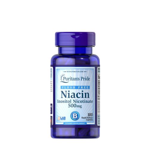 Puritan's Pride Niacin (Vitamin B3) 500 mg Kapsel (100 Kapseln)