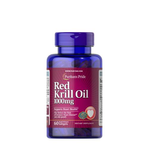Puritan's Pride Krillöl 1000 mg Weichkapsel - Hochwertige Omega-3-Fettsäure (60 Weichkapseln)