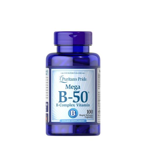 Puritan's Pride Vitamin B-50® Komplex Kapsel (100 Kapseln)