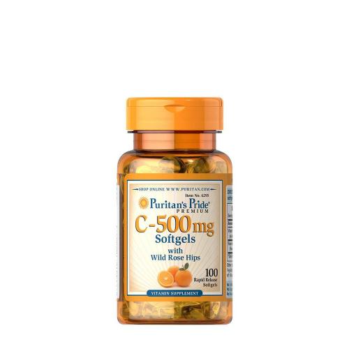 Vitamin C 500 mg Weichkapsel mit Hagebutte (100 Weichkapseln)