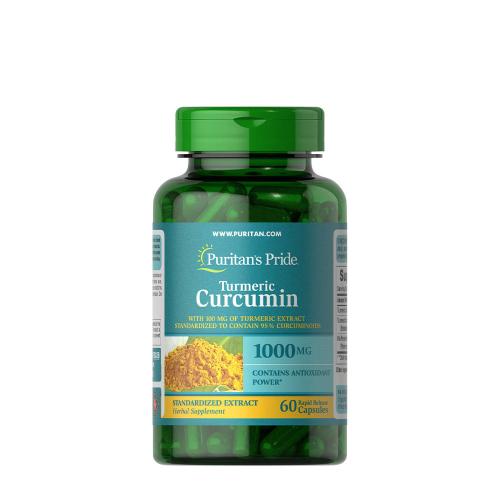Kurkuma + Bioperin Kapsel - Turmeric Curcumin 1000 mg with Bioperine 5 mg (60 Kapseln)