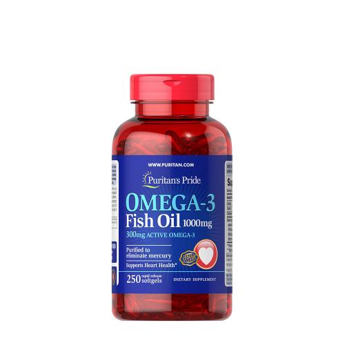 Puritan's Pride Omega-3-Fischöl 1000 mg Weichkapsel (250 Weichkapseln)