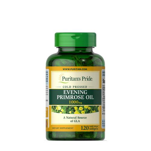 Puritan's Pride Nachtkerzenöl Weichkapsel 1000 mg mit Gamma-Linolensäure (120 Weichkapseln)