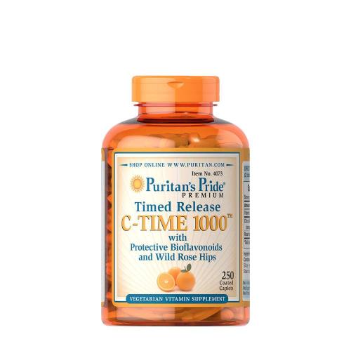 Puritan's Pride Vitamin C mit Hagebutte 1000 mg Kapsel mit verzögerter Freisetzung (250 Kapseln)
