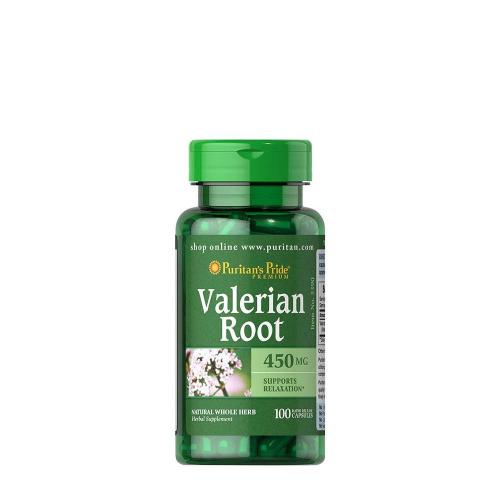 Puritan's Pride Medizinische Baldrianwurzel 450 mg Kapsel - Valerian Root (100 Kapseln)
