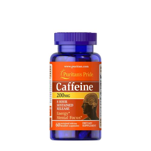 Puritan's Pride Koffein Kapsel 200 mg mit verzögerter Freisetzung (60 Kapseln)